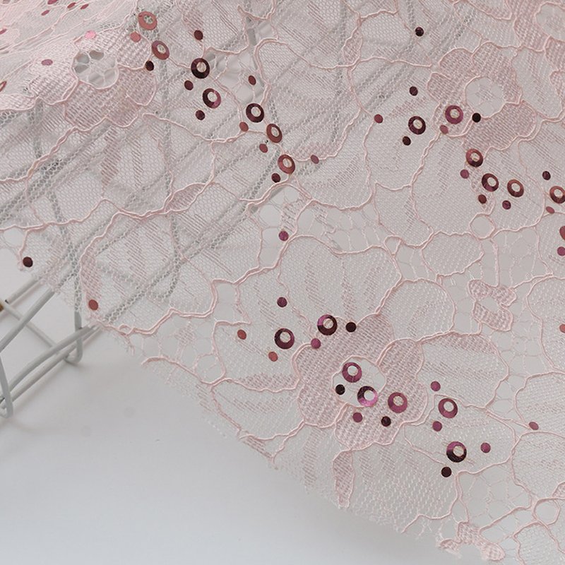 Lace Fabric Cutwork Eyelet Polyester for Women's Wear Wholesale Suppli 5