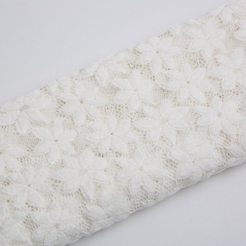 Lace Fabric Dress Polyester Warp Knit for Women's Wear Wholesale Suppl 11