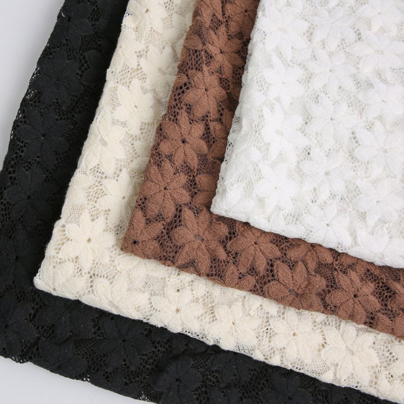 Lace Fabric Dress Polyester Warp Knit for Women's Wear Wholesale Suppl 13