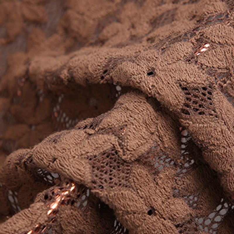 Lace Fabric Dress Polyester Warp Knit for Women's Wear Wholesale Suppl 4