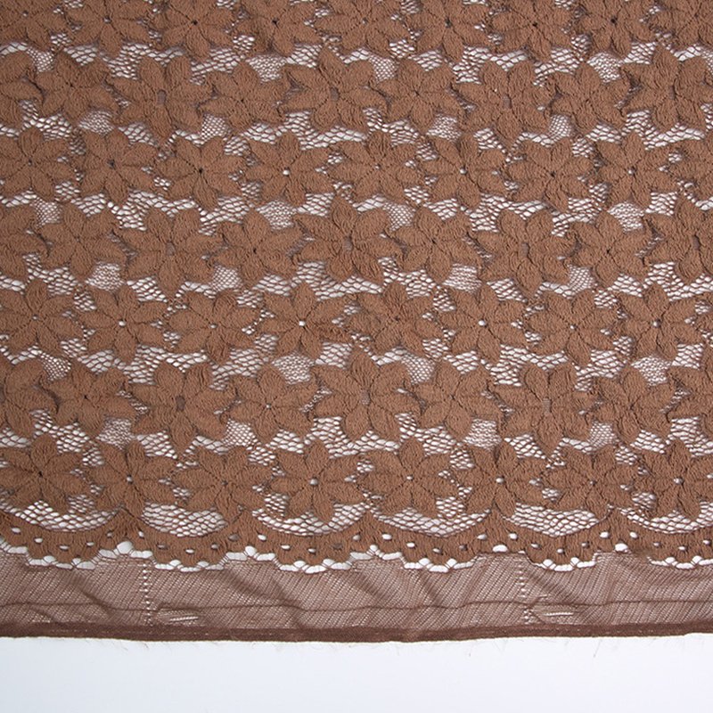 Lace Fabric Dress Polyester Warp Knit for Women's Wear Wholesale Suppl 7