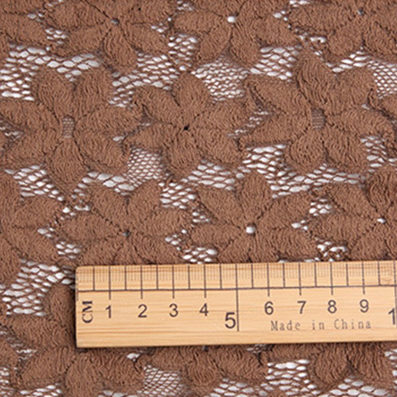 Lace Fabric Dress Polyester Warp Knit for Women's Wear Wholesale Suppl 8