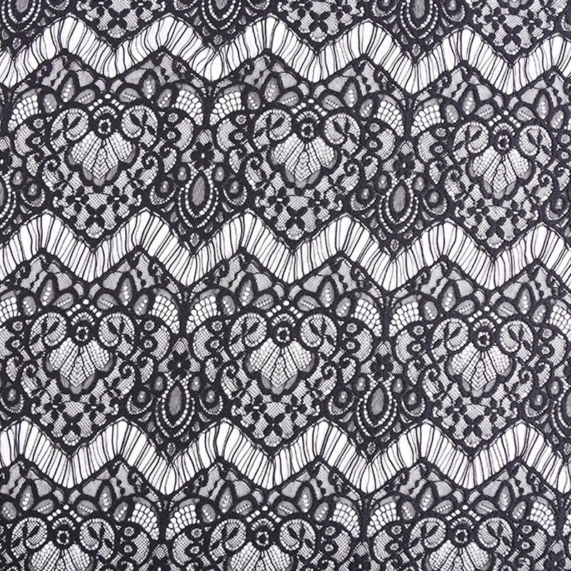 Eyelash Lace Eyelash Cutwork Nylon Lace Fabric for Loungewear Wholesal
