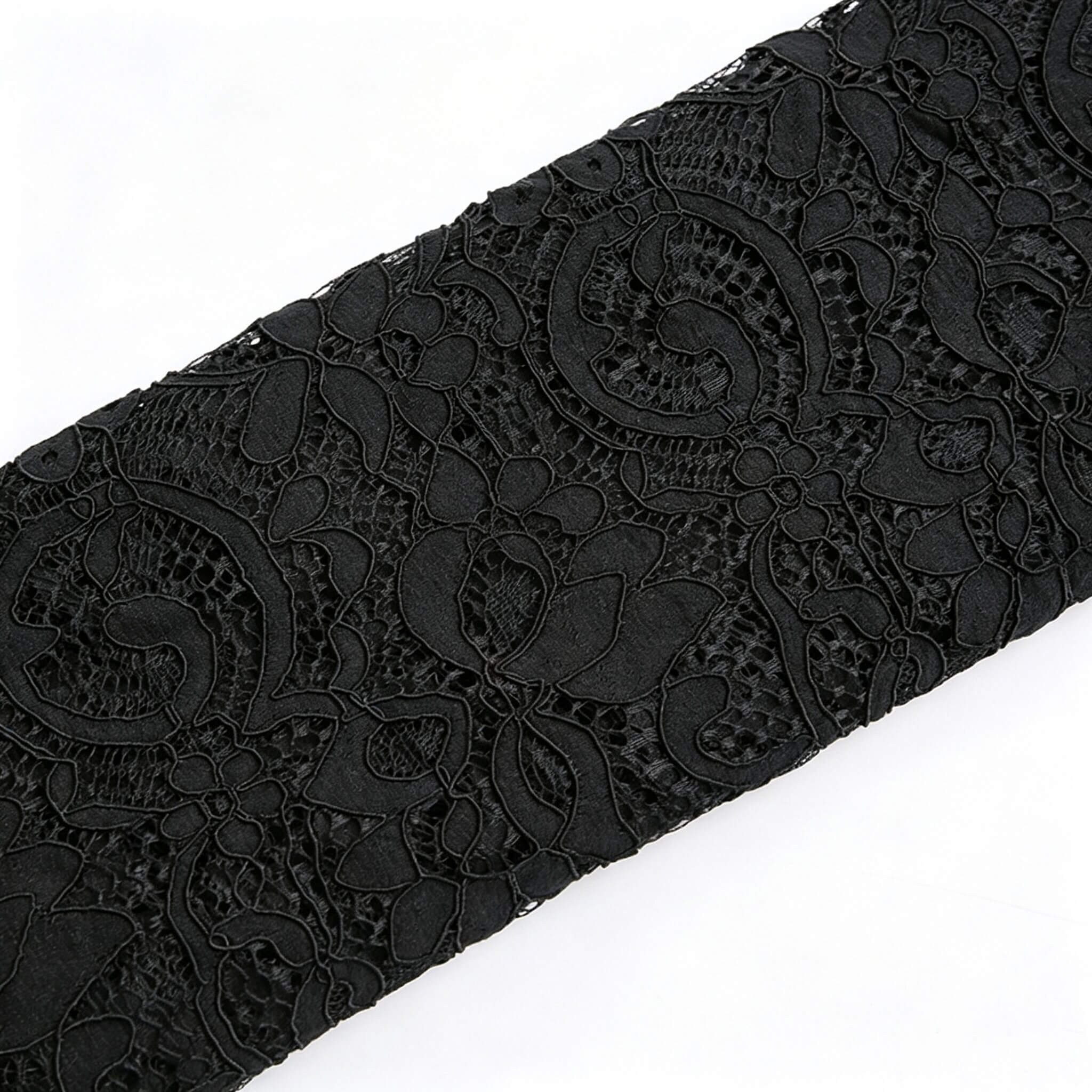 Dress Eyelash Cutwork Nylon Lace Fabric for Women's Wear Wholesale Sup 11