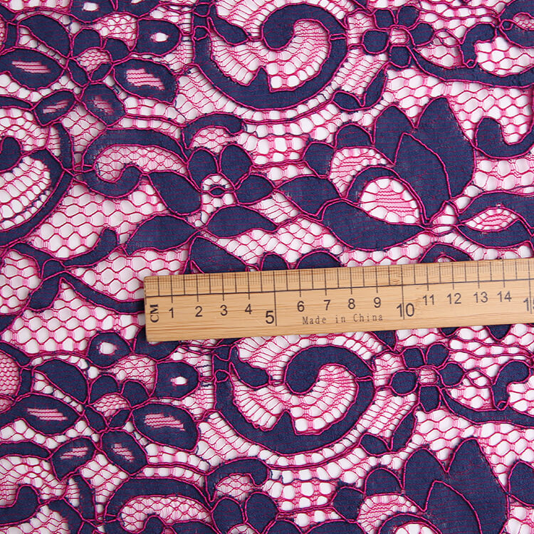 Dress Eyelash Cutwork Nylon Lace Fabric for Women's Wear Wholesale Sup 3