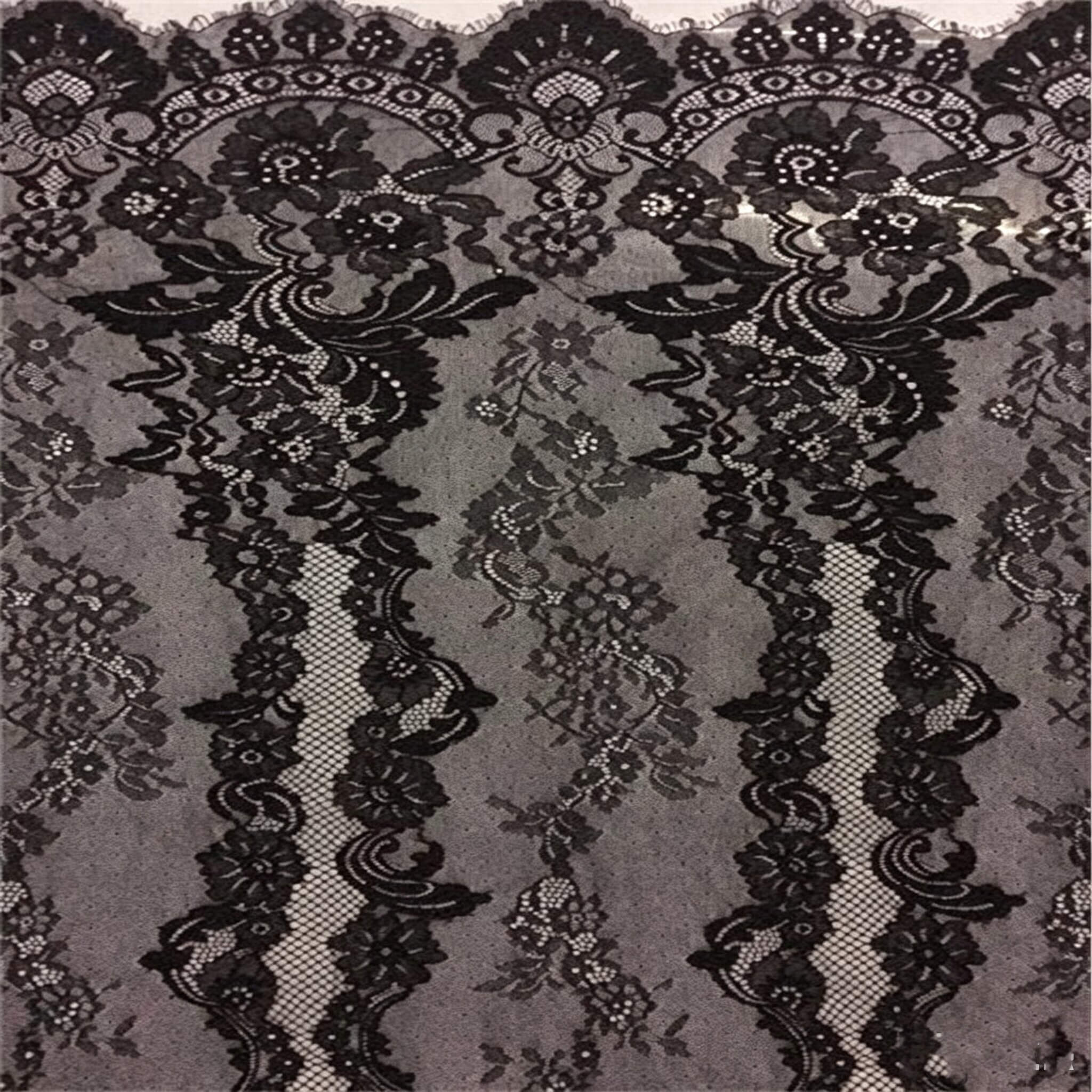 Lace Trim Lace Fabric Eyelash for Women's Wear Wholesale Supplier