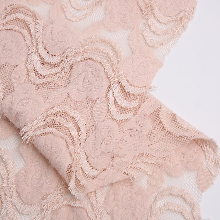 Lace Fabric Dress Feather Nylon Brushed for Women's Wear Wholesale Sup 4