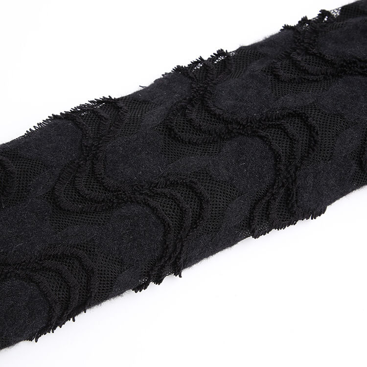 Lace Fabric Dress Feather Nylon Brushed for Women's Wear Wholesale Sup 9