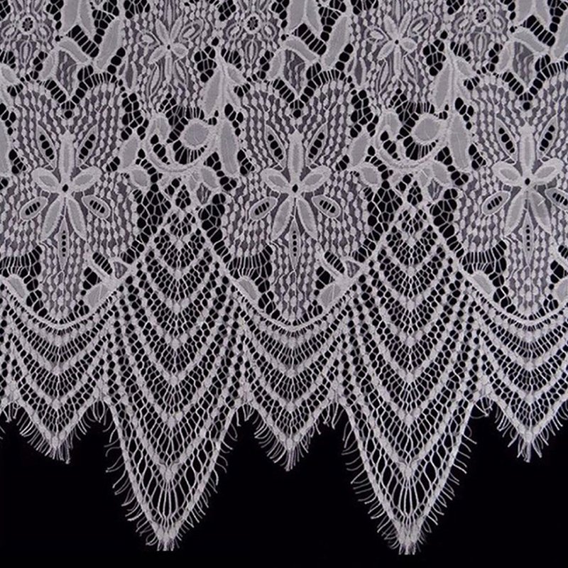 Lace Trim Lace Fabric Eyelash Nylon for Apparel Wholesale Supplier