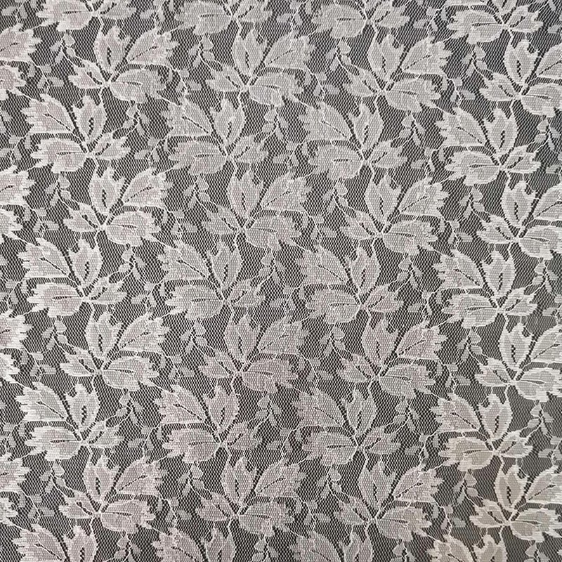 Lace Fabric Dress Maple Leaf Nylon Warp Knit for Women's Wear Wholesal