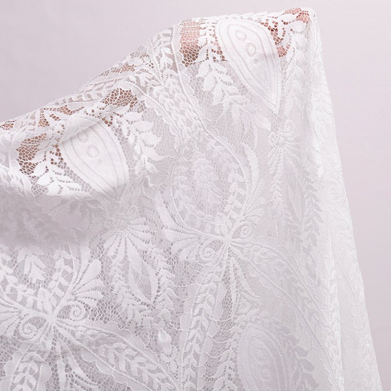 Lace Fabric Eyelash Cutwork Nylon for Bridal Wholesale Supplier 4