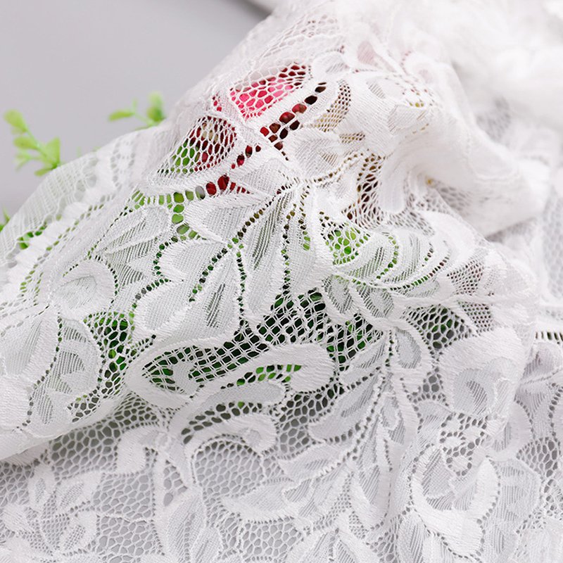 Floral Cutwork Printed Polyester Lace Fabric for Loungewear Wholesale