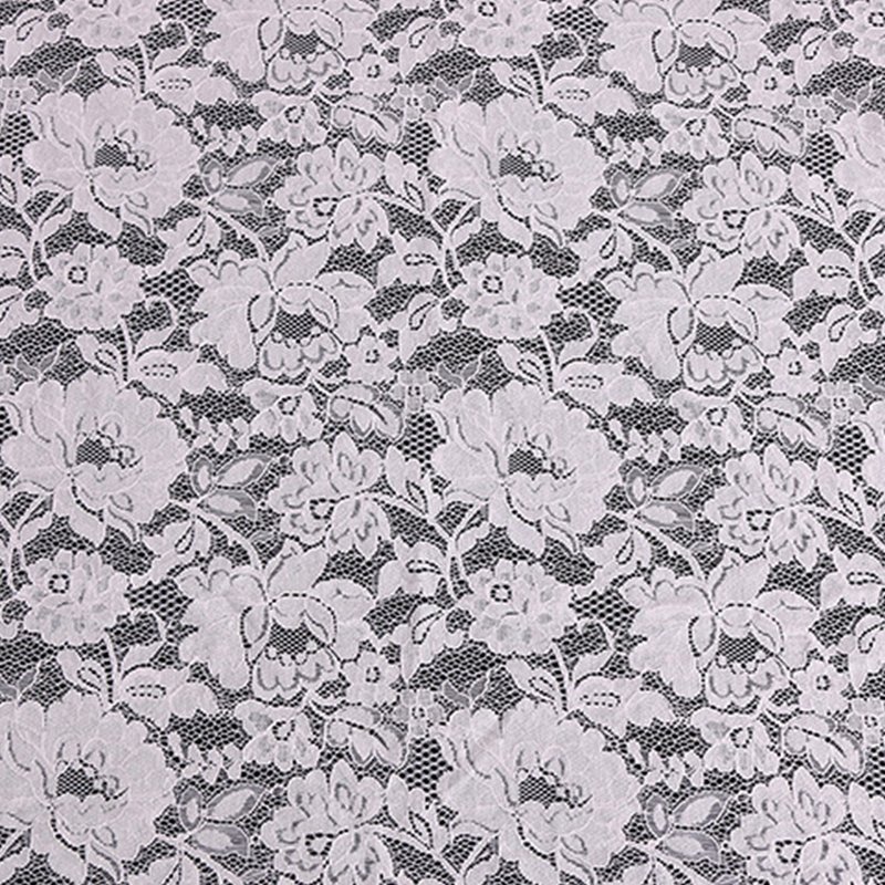 Lace Fabric Floral Wave Warp Knit for Bridal Wholesale Supplier