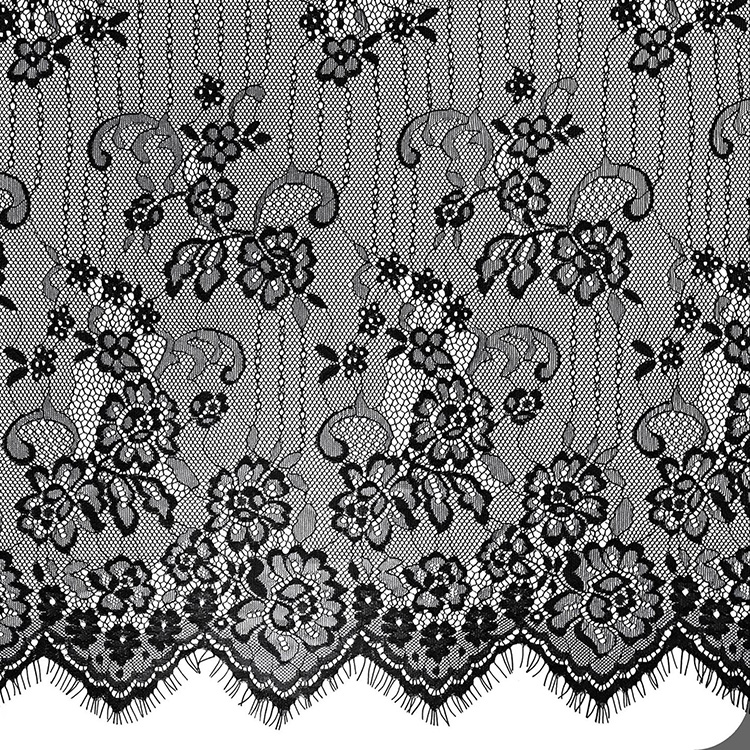 Lace Fabric Dress Eyelash Polyester for Women's Wear Wholesale Supplie 24