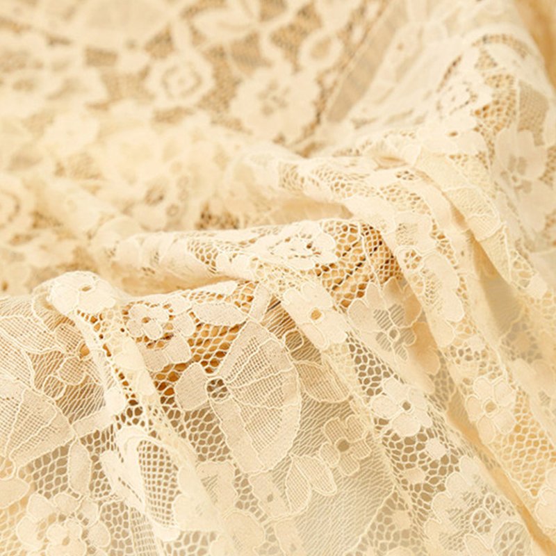 Lace Fabric Cutwork Women's Nylon for Women's Wear Wholesale Supplier 7