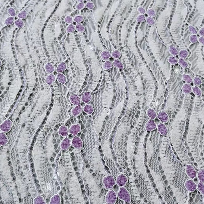 Lace Fabric Dress Women's Nylon Warp Knit for Women's Wear Wholesale S
