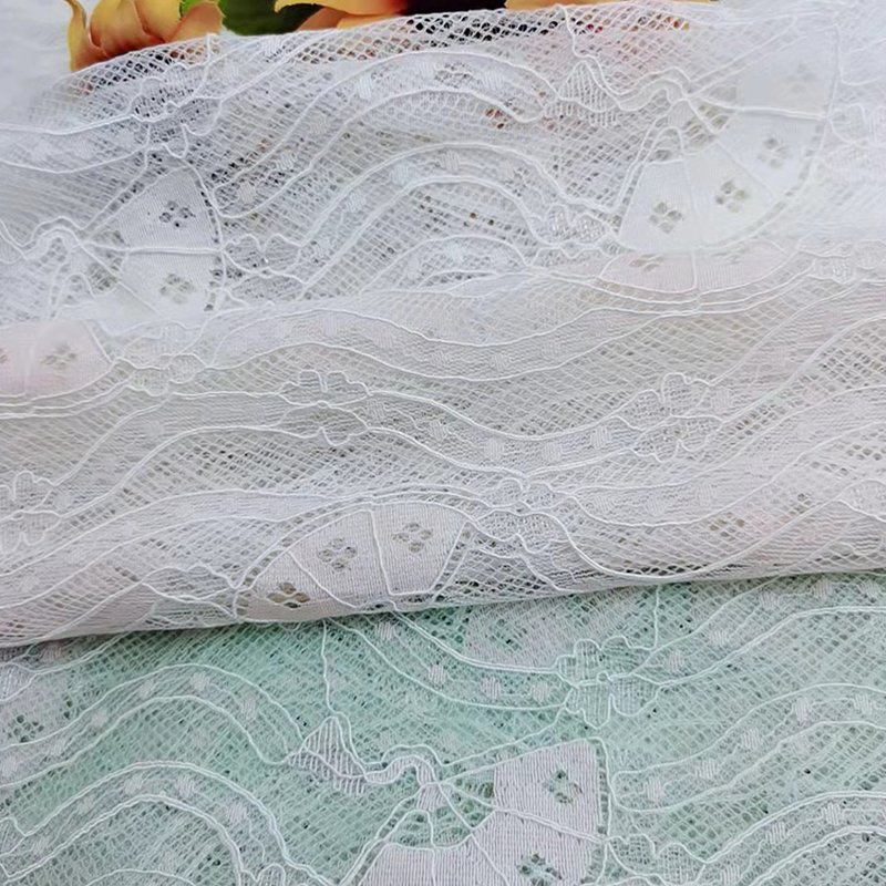 Lace Fabric Dress Cutwork Nylon for Women's Wear Wholesale Supplier 5