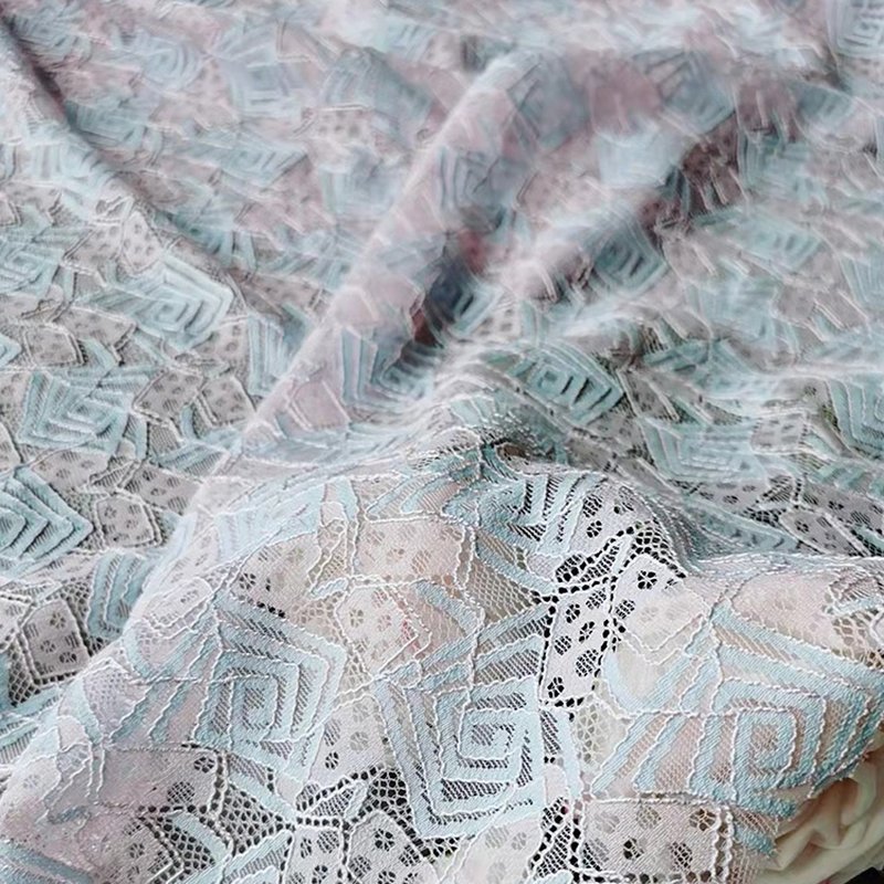 Lace Fabric Dress Nylon Warp Knit for Women's Wear Wholesale Supplier