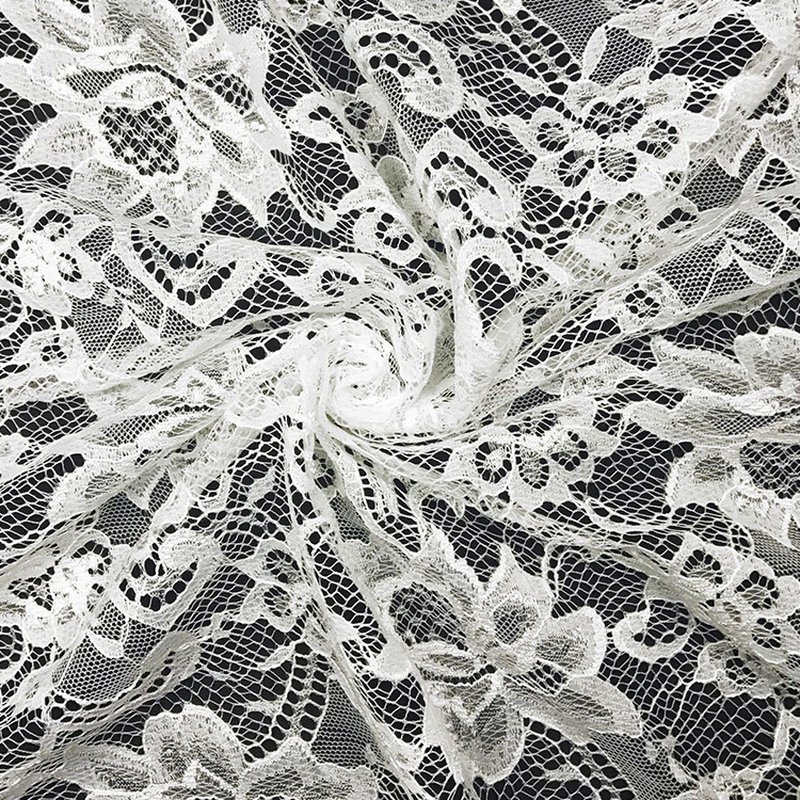 Dress Floral Large Floral Nylon Lace Fabric for Women's Wear Wholesale