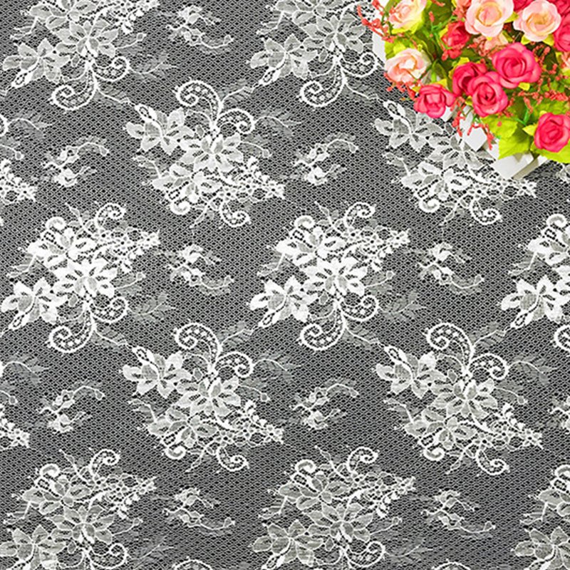 Lace Fabric Floral Large Floral Polyester for Women's Wear Wholesale S
