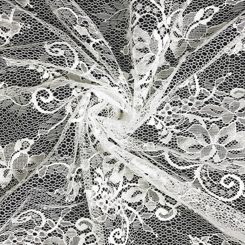 Lace Fabric Floral Large Floral Polyester for Women's Wear Wholesale S