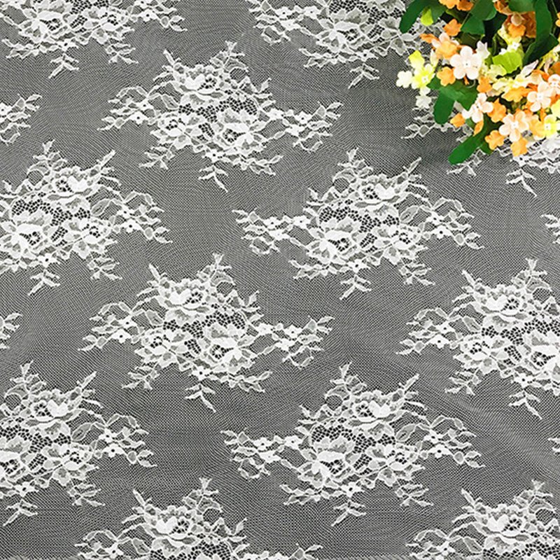 Lace Trim Rose Floral Nylon Lace Fabric for Loungewear Wholesale Suppl