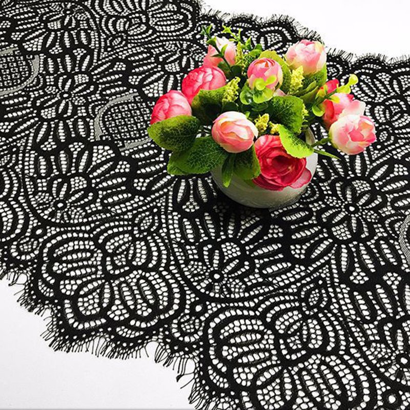 Lace Trim Wave Eyelash Nylon Lace Fabric for Bridal Wholesale Supplier 4