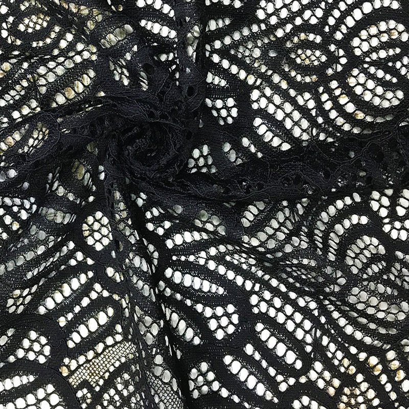 Lace Trim Nylon Thread Wave Nylon Lace Fabric for Kids Wear Wholesale