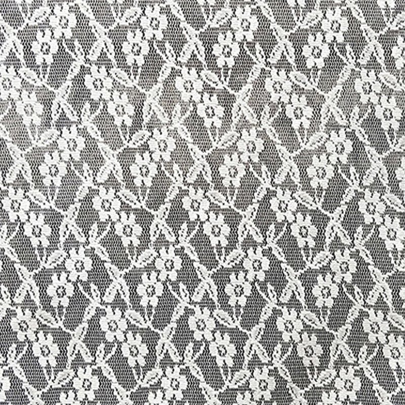 Lace Fabric Ditsy Floral White Polyester Warp Knit for Bridal Wholesal