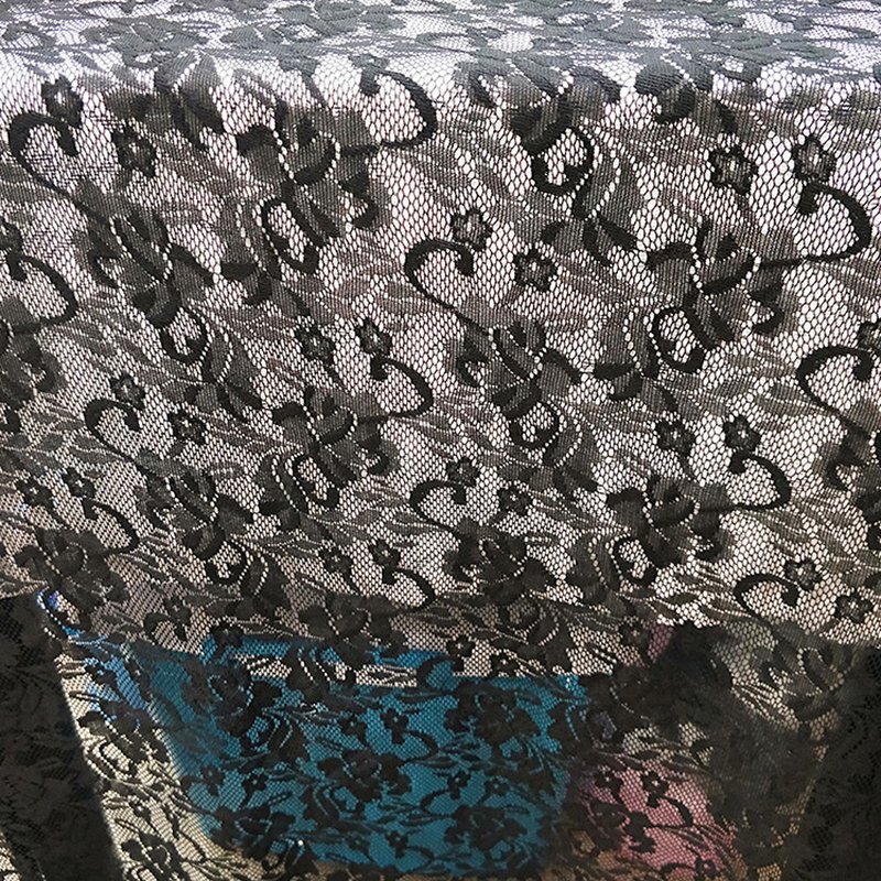 Lace Fabric Dress Jacquard Polyester Warp Knit for Women's Wear Wholes