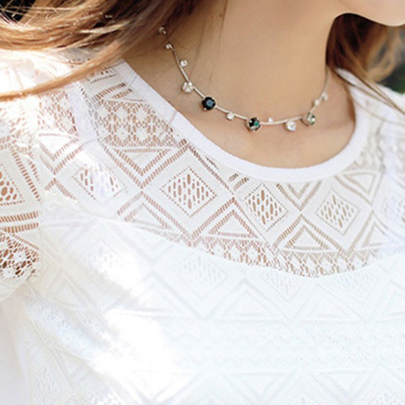 Geometric Cutwork Jacquard Polyester Warp Knit Lace Fabric for Women's
