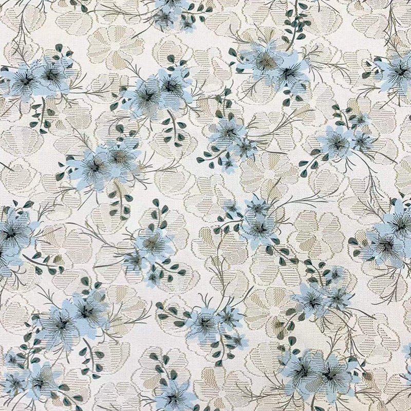 Lace Fabric Printed Polyester Warp Knit for Women's Wear Wholesale Sup