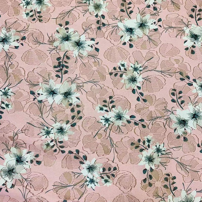 Lace Fabric Printed Polyester Warp Knit for Women's Wear Wholesale Sup 7