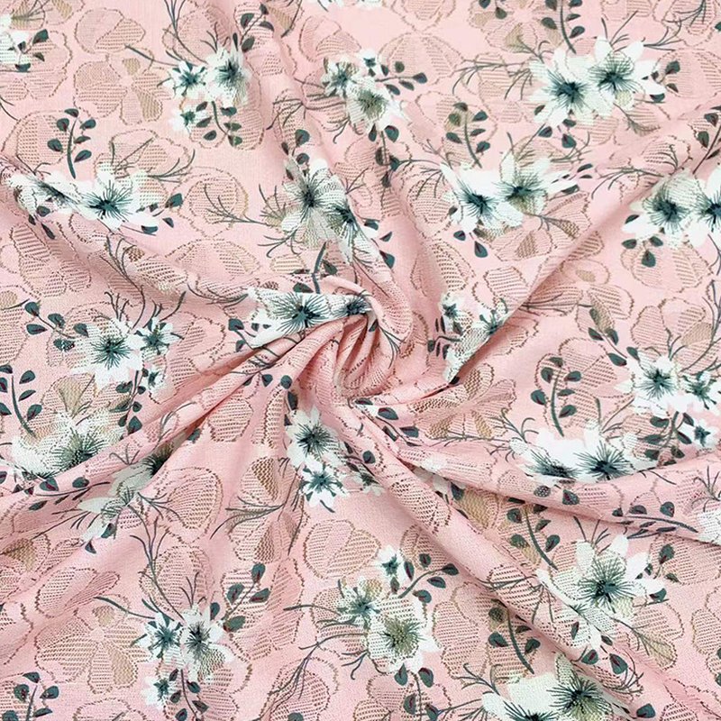 Lace Fabric Printed Polyester Warp Knit for Women's Wear Wholesale Sup 8