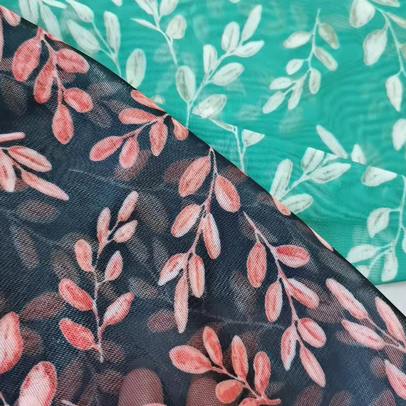 Lace Fabric Printed Nylon Warp Knit for Women's Wear Wholesale Supplie 5
