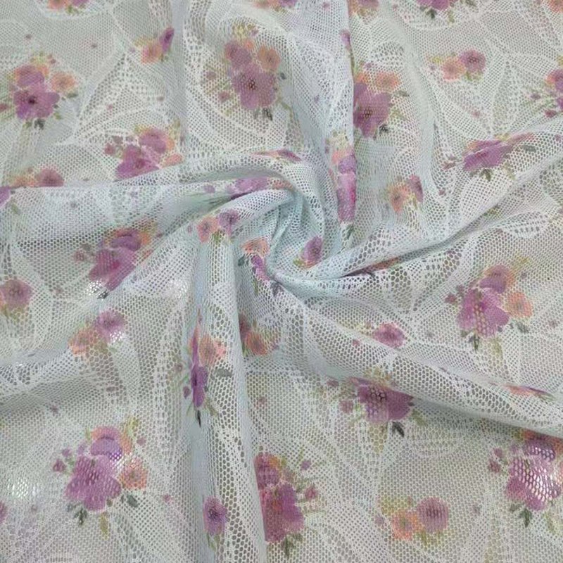Lace Fabric Dress Printed Polyester for Women's Wear Wholesale Supplie 4
