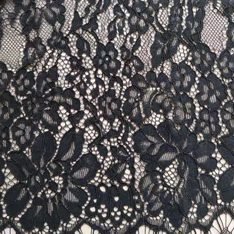 Lace Fabric Dress Eyelash Nylon for Women's Wear Wholesale Supplier
