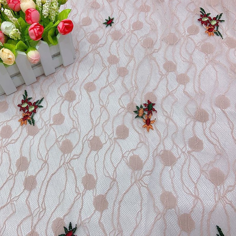 Lace Fabric Dress Nylon for Women's Wear Wholesale Supplier