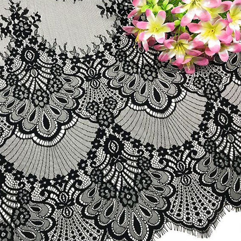 Eyelash Lace Lace Fabric Dress Polyester for Women's Wear Wholesale Su 4