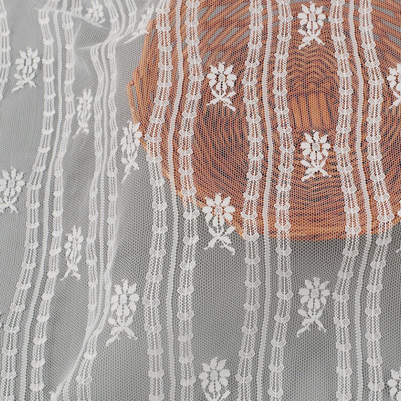 Lace Fabric Floral Bridal Polyester Warp Knit for Bridal Wholesale Sup
