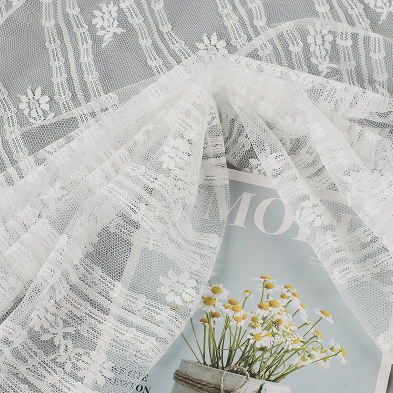 Lace Fabric Floral Bridal Polyester Warp Knit for Bridal Wholesale Sup