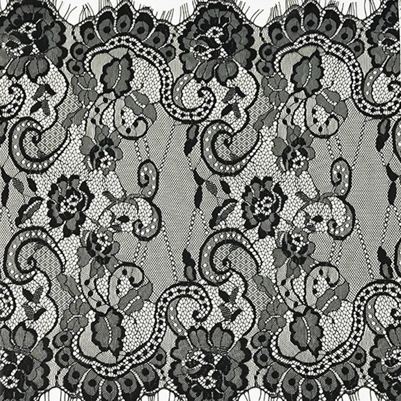 Lace Trim Nylon Thread Floral Nylon Lace Fabric for Apparel Wholesale