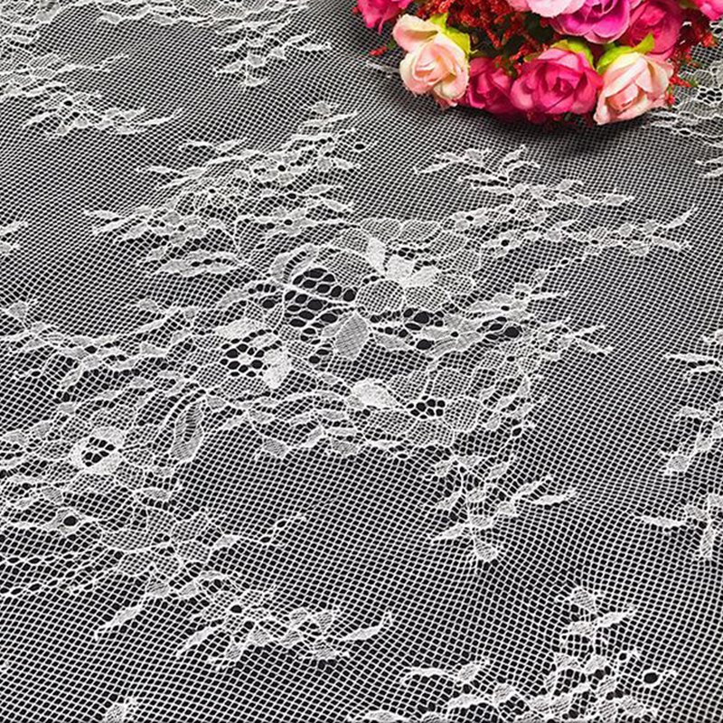Lace Trim Dress Geometric Nylon Lace Fabric for Women's Wear Wholesale 4