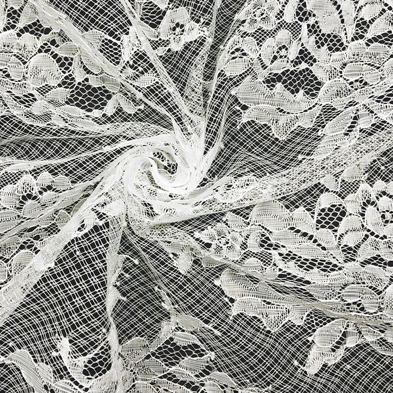 Dress Cutwork Curtain Nylon Lace Fabric for Women's Wear Wholesale Sup
