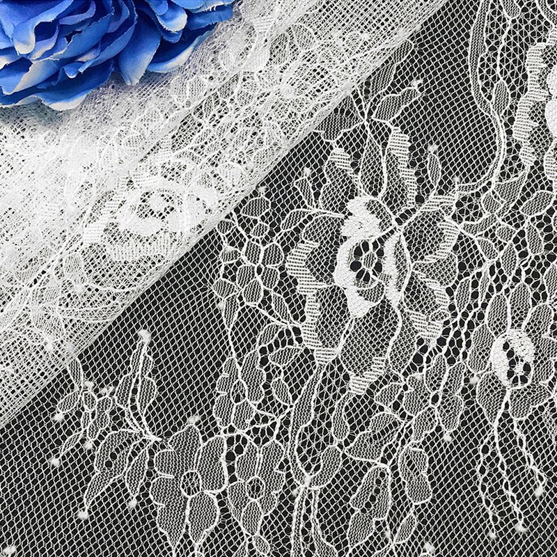 Lace Fabric Nylon Thread Floral Nylon for Bridal Wholesale Supplier 4