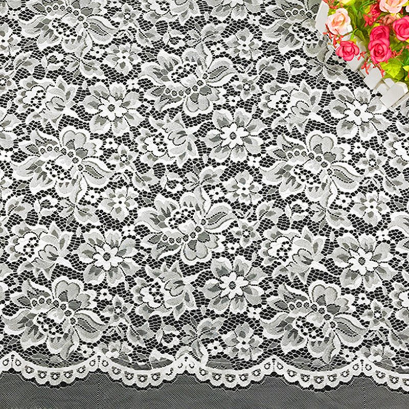Floral Wave Cutwork Nylon Lace Fabric for Bridal Wholesale Supplier