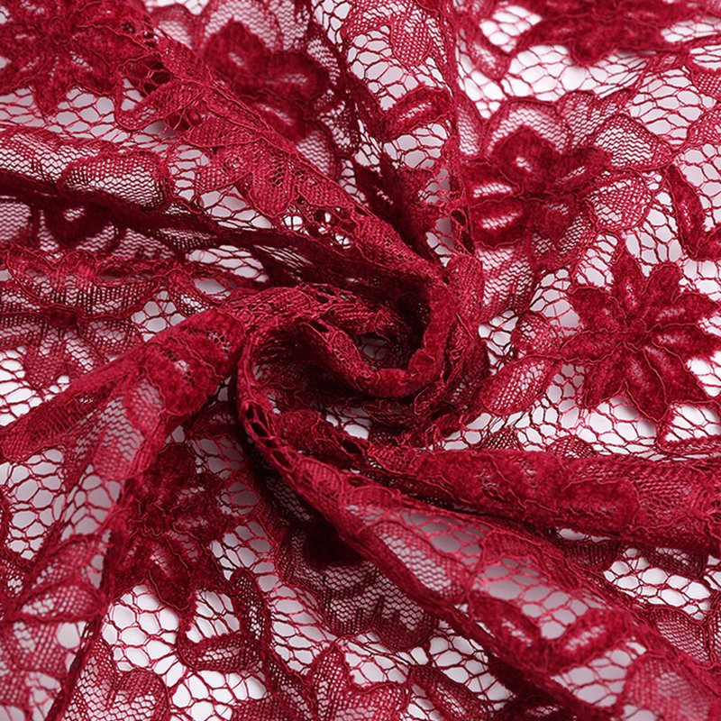 Lace Fabric Dress Women's Polyester Warp Knit for Women's Wear Wholesa
