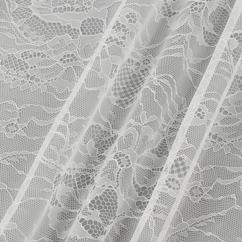Bedding Lace Fabric Floral Polyester for Lingerie Wholesale Supplier