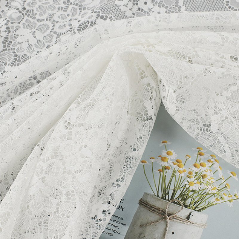 Lace Fabric Embroidered Fabric Dress Polyester for Women's Wear Wholes 4