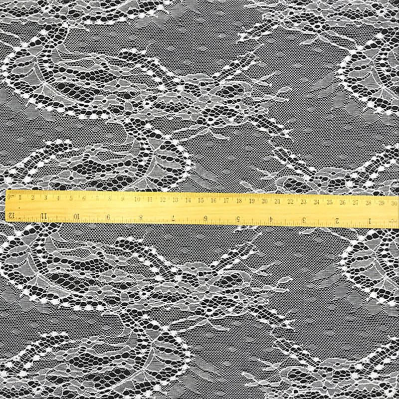 Dress Geometric Cutwork Polyester Lace Fabric for Women's Wear Wholesa